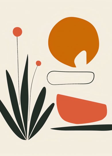 Plakat 39,5x55cm Abstrakcyjny Zen Inna marka