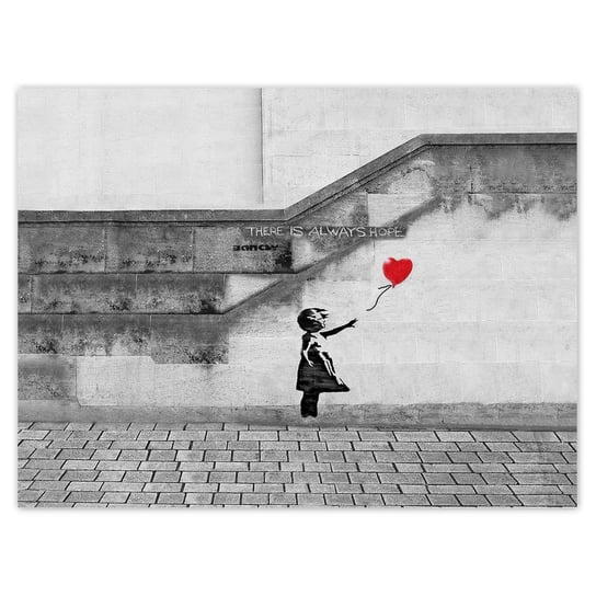 Plakat 40x30 Banksy Dziewczynka Hope ZeSmakiem