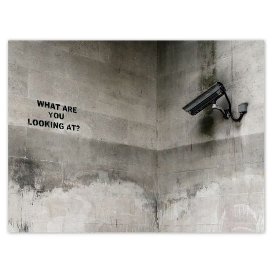 Plakat 40x30 Banksy Kamera ZeSmakiem