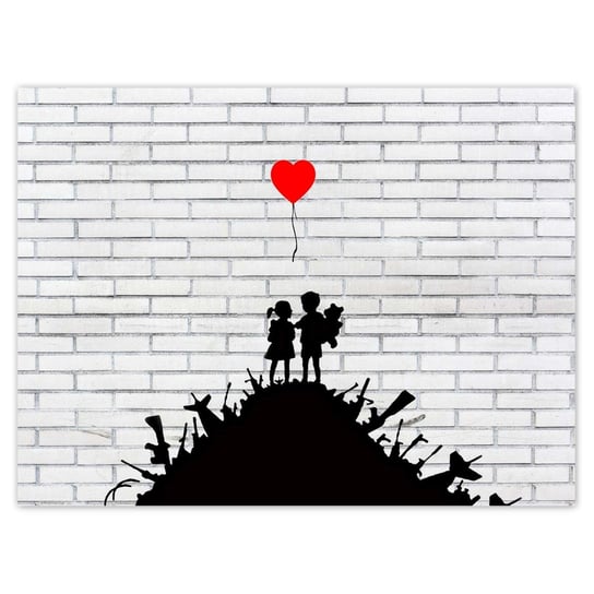 Plakat 40x30 Banksy Sterta broni Balon ZeSmakiem