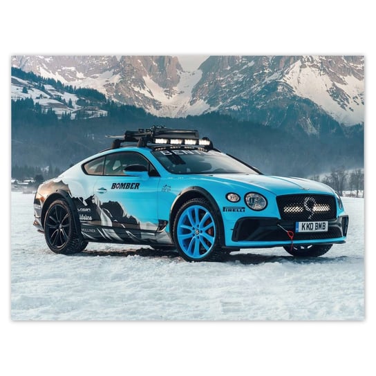 Plakat 40x30 Bentley zimową porą Zima ZeSmakiem