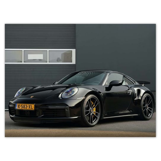 Plakat 40x30 Czarne Porsche ZeSmakiem