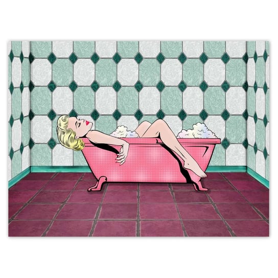 Plakat 40x30 Marylin Monroe w wannie ZeSmakiem