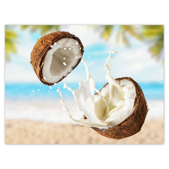 Plakat 40x30 Mleczko kokosowe Kokosy ZeSmakiem