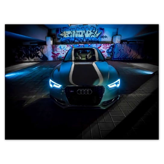 Plakat 40x30 Niebieski Audi ZeSmakiem