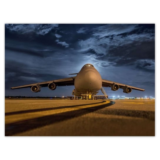 Plakat 40x30 Wielki samolot Lotnisko ZeSmakiem