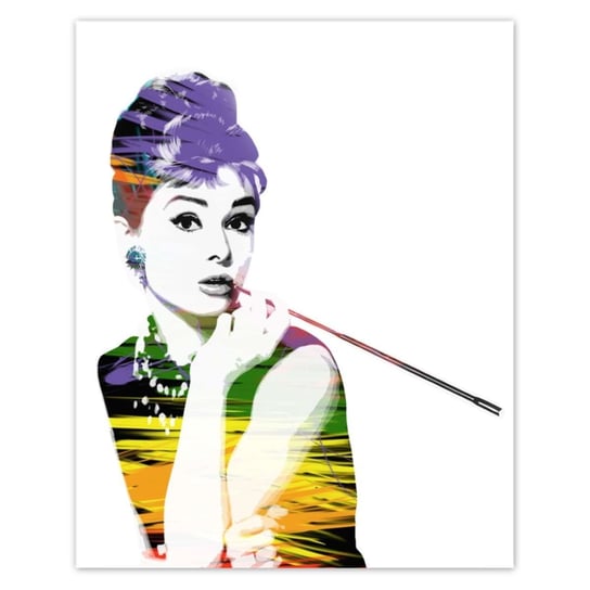 Plakat 40x50 Audrey Hepburn Cygaretka ZeSmakiem