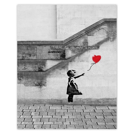 Plakat 40x50 Banksy Dziewczynka Hope ZeSmakiem