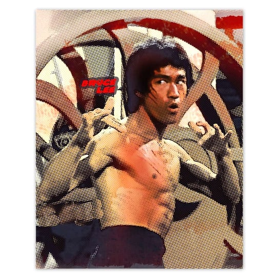 Plakat 40x50 Bruce Lee Kung Fu ZeSmakiem