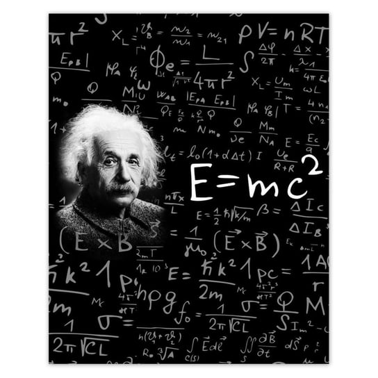 Plakat 40x50 E=MC2 Albert Einstein ZeSmakiem