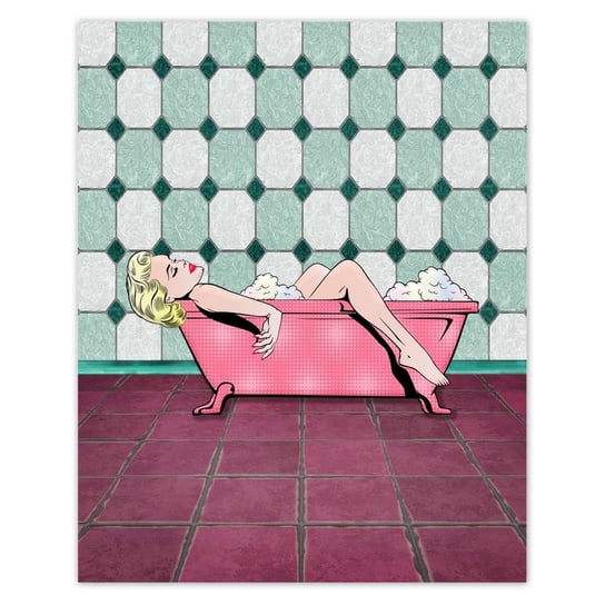 Plakat 40x50 Marylin Monroe w wannie ZeSmakiem