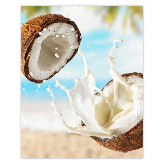 Plakat 40x50 Mleczko kokosowe Kokosy ZeSmakiem