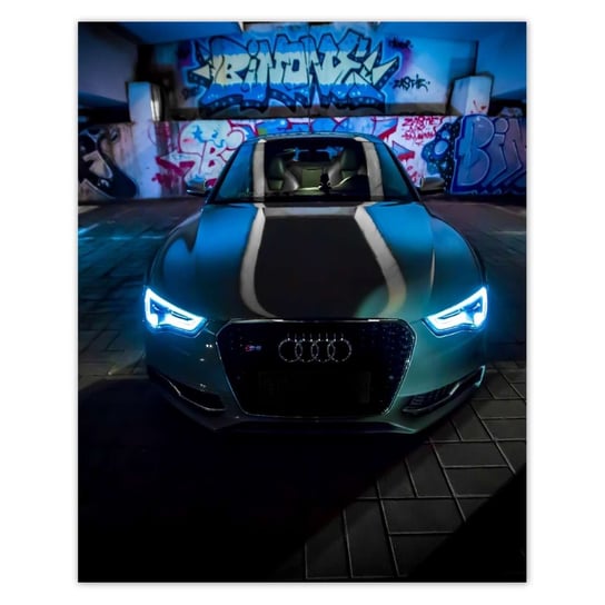 Plakat 40x50 Niebieski Audi ZeSmakiem