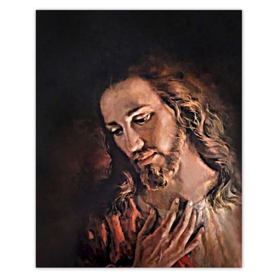 Plakat 40x50 Oblicze Jezusa Chrystusa ZeSmakiem