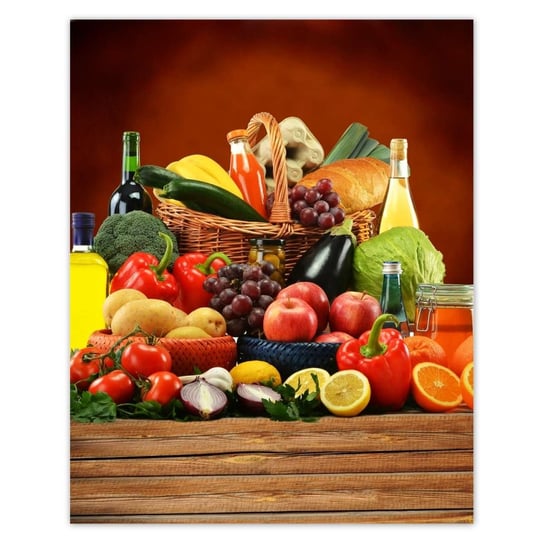 Plakat 40x50 Owoce Warzywa do kuchni ZeSmakiem