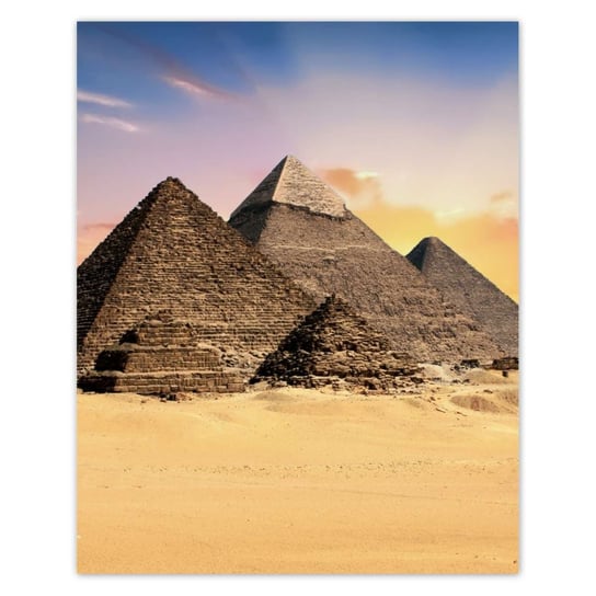 Plakat 40x50 Piramidy Egipt Krajobraz ZeSmakiem