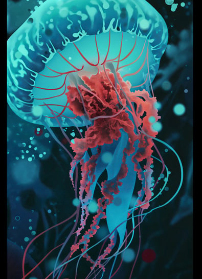 Plakat 40x55cm Meduza - Tańcząca z Wodami Zakito Posters