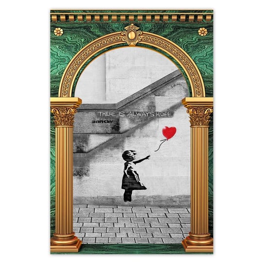 Plakat 40x60 Banksy Dziewczynka Hope ZeSmakiem