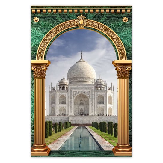 Plakat 40x60 Historyczny Taj-Mahal ZeSmakiem