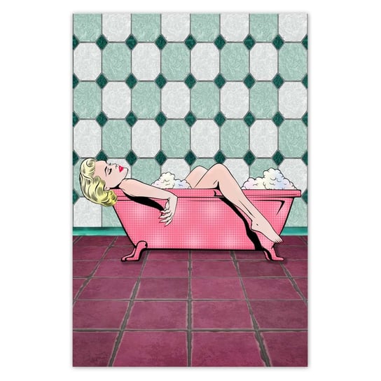 Plakat 40x60 Marylin Monroe w wannie ZeSmakiem