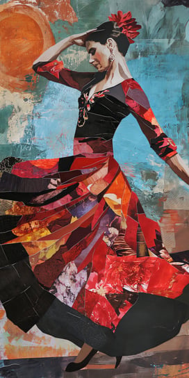 Plakat 50x100cm Taniec Flamenco Zakito Posters