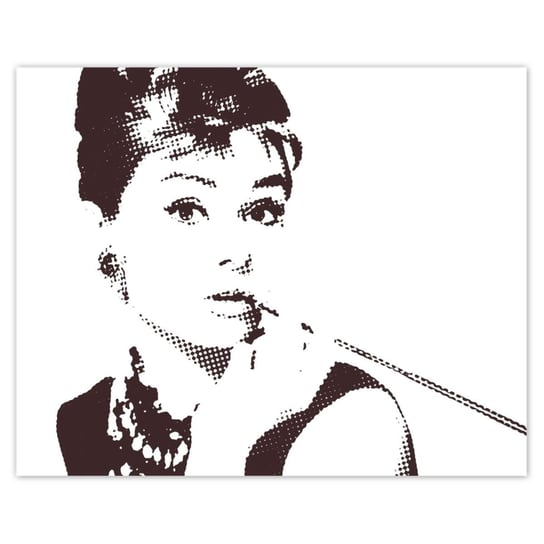 Plakat 50x40 Audrey Hepburn Cygaretka ZeSmakiem