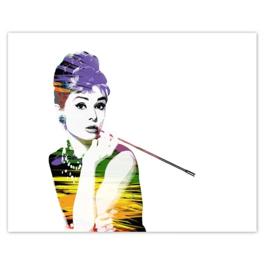Plakat 50x40 Audrey Hepburn Cygaretka ZeSmakiem