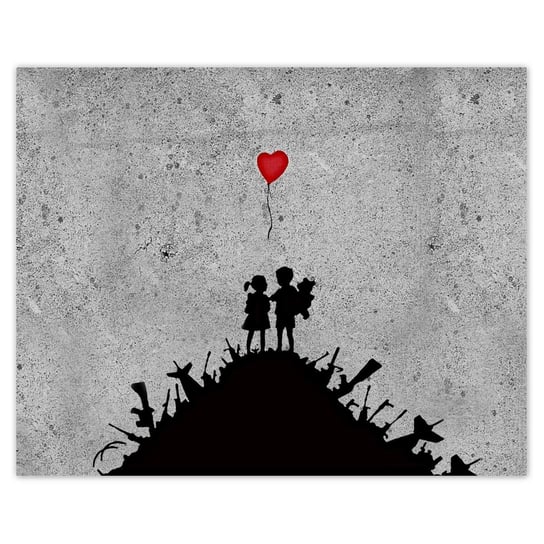 Plakat 50x40 Banksy Dzieci na stosie ZeSmakiem