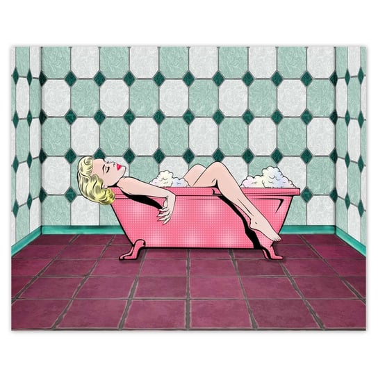 Plakat 50x40 Marylin Monroe w wannie ZeSmakiem