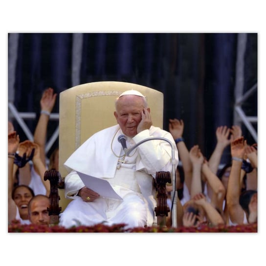 Plakat 50x40 Papież Polak Jan Paweł II ZeSmakiem