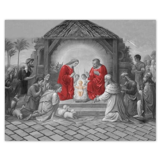 Plakat 50x40 Święta rodzina czerwień ZeSmakiem
