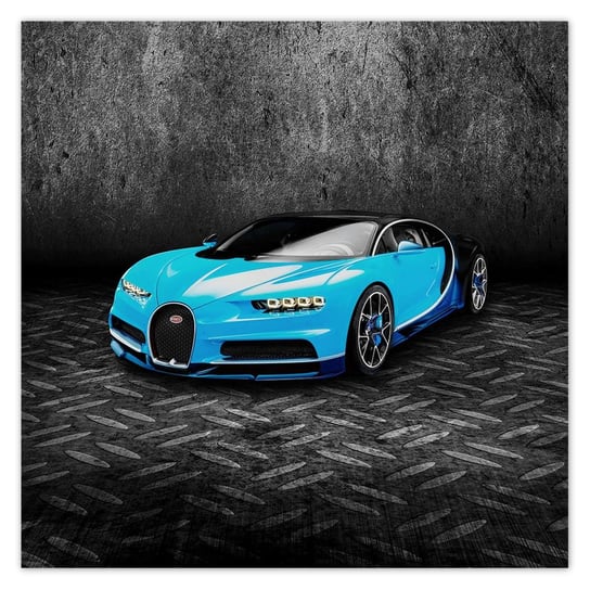 Plakat 50x50 Bugatti Auto dla chłopca ZeSmakiem