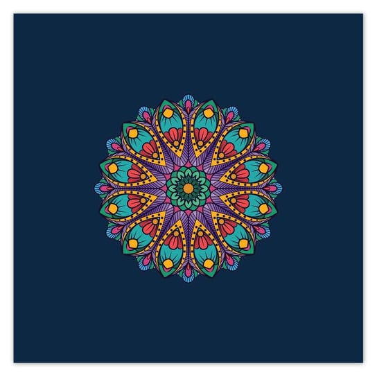 Plakat 50x50 Mandala z Maroka Morocco ZeSmakiem
