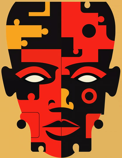Plakat 50x65cm Puzzle Tożsamości Zakito Posters
