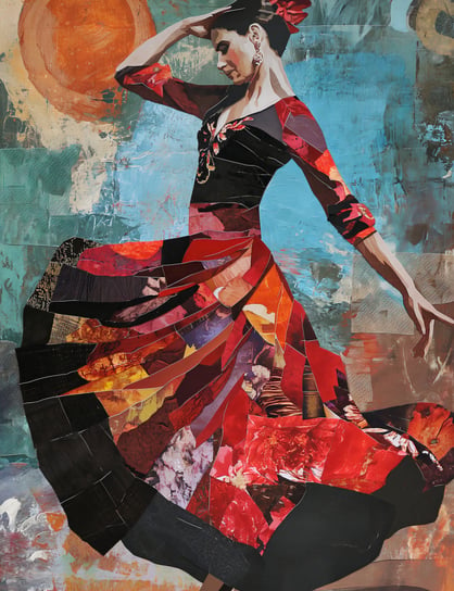 Plakat 50x65cm Taniec Flamenco Zakito Posters