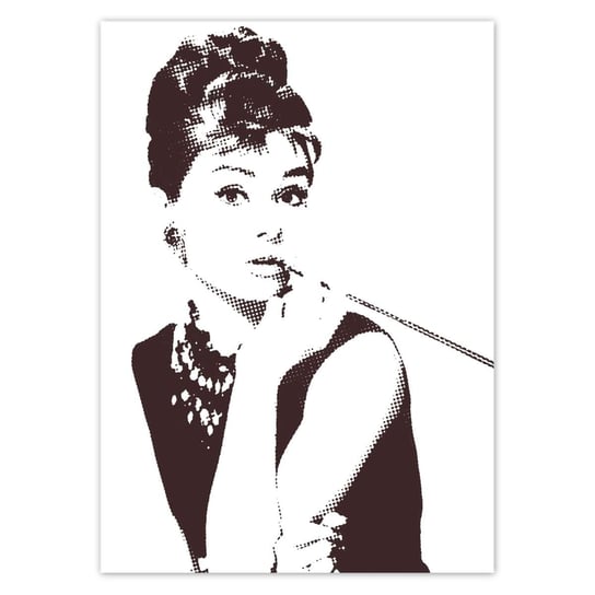 Plakat 50x70 Audrey Hepburn Cygaretka ZeSmakiem