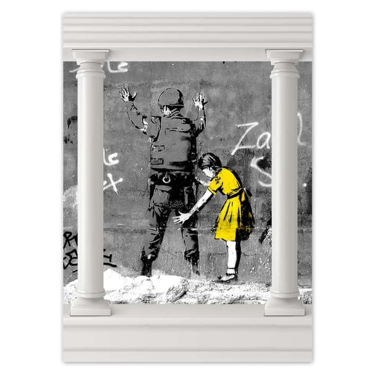 Plakat 50x70 Banksy dziewczynka ZeSmakiem