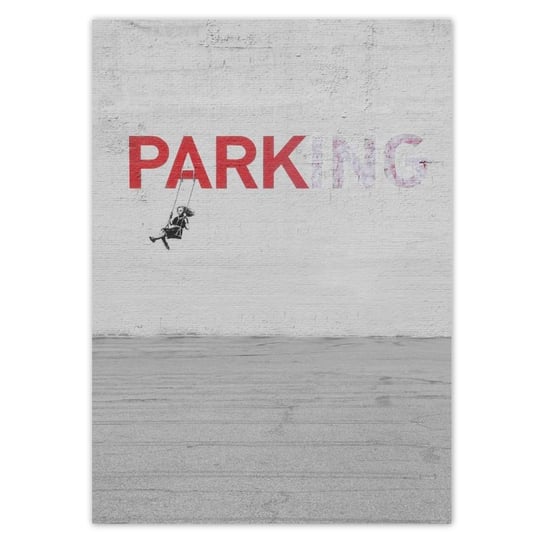 Plakat 50x70 Banksy Parking ZeSmakiem