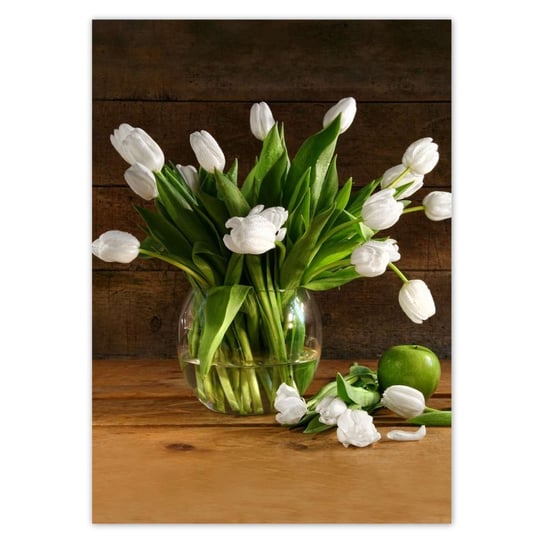 Plakat 50x70 Białe tulipany ZeSmakiem