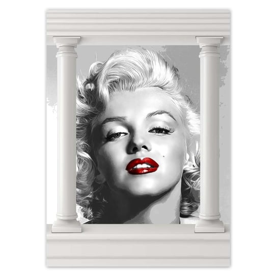 Plakat 50x70 Marilyn Monroe Czerwone usta ZeSmakiem