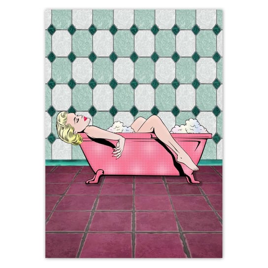 Plakat 50x70 Marylin Monroe w wannie ZeSmakiem