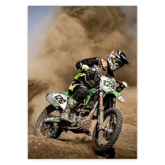 Plakat 50x70 Motocross Motocykl ZeSmakiem