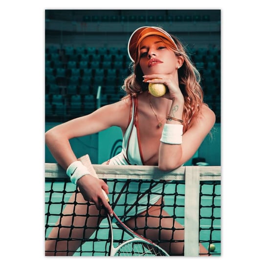 Plakat 50x70 Ona to lubi Tenis ziemny ZeSmakiem