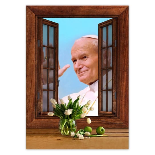 Plakat 50x70 Papież Polak Jan Paweł II ZeSmakiem