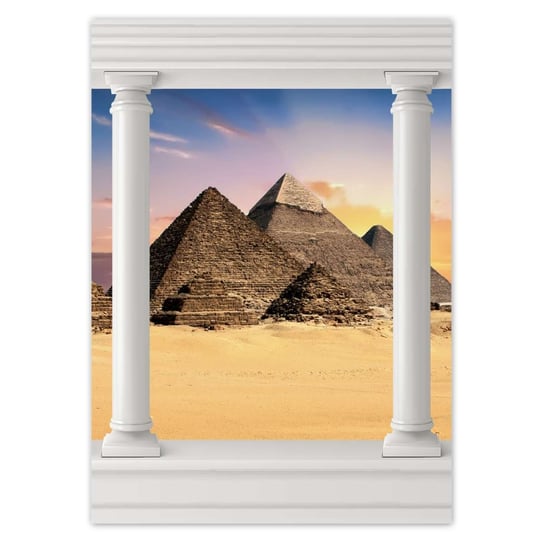 Plakat 50x70 Piramidy Egipt Krajobraz ZeSmakiem
