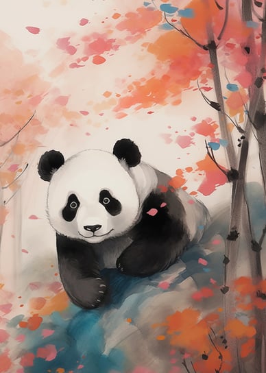 Plakat 50x70cm Panda wśród Klonów Zakito Posters