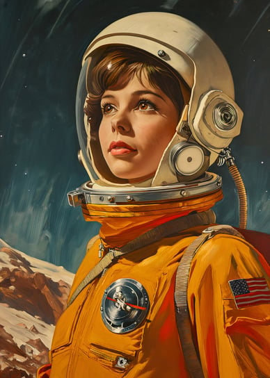 Plakat 50x70cm Pionierka Kosmosu Inna marka
