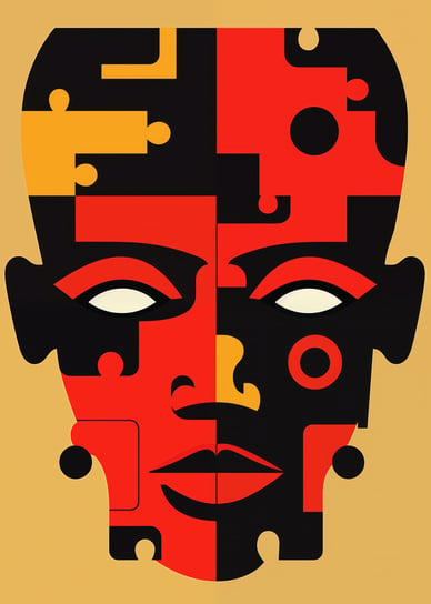 Plakat 50x70cm Puzzle Tożsamości Zakito Posters