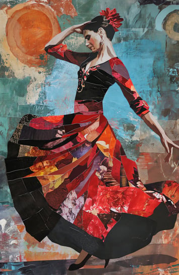 Plakat 53x81cm Taniec Flamenco Zakito Posters