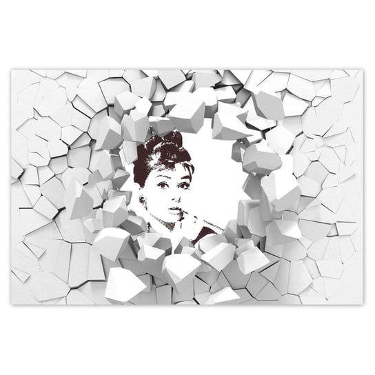 Plakat 60x40 Audrey Hepburn Cygaretka ZeSmakiem